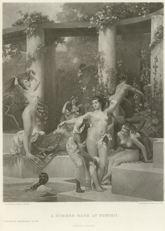 Un bagno estivo a Pompei